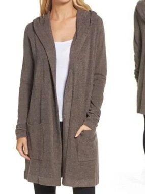 Barefoot Dreams Cozy Chic Lite Hooded Cardigan Sweater